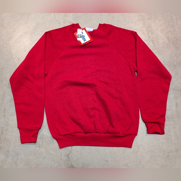 Tultex Other - VTG 80s-90s Deadstock Tultex Sweatshirt Mens M Red Blank